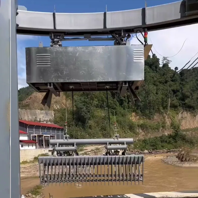 Гидравлическая грейферная решеткоочистная машина (2)